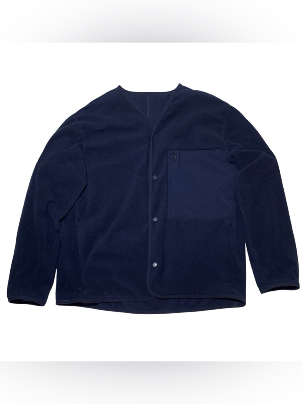 Lululemon Fleece Snap-Front Cardigan in True Navy Mens XL
